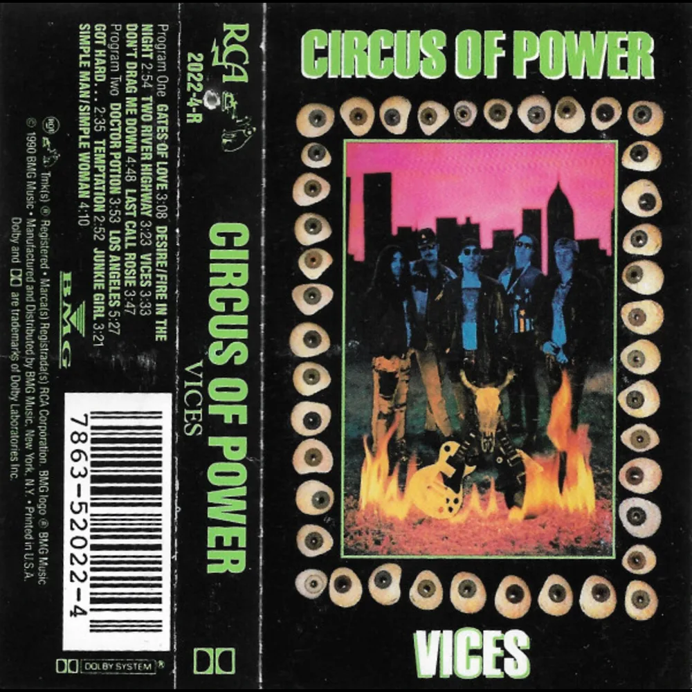 Circus Of Power - Vices