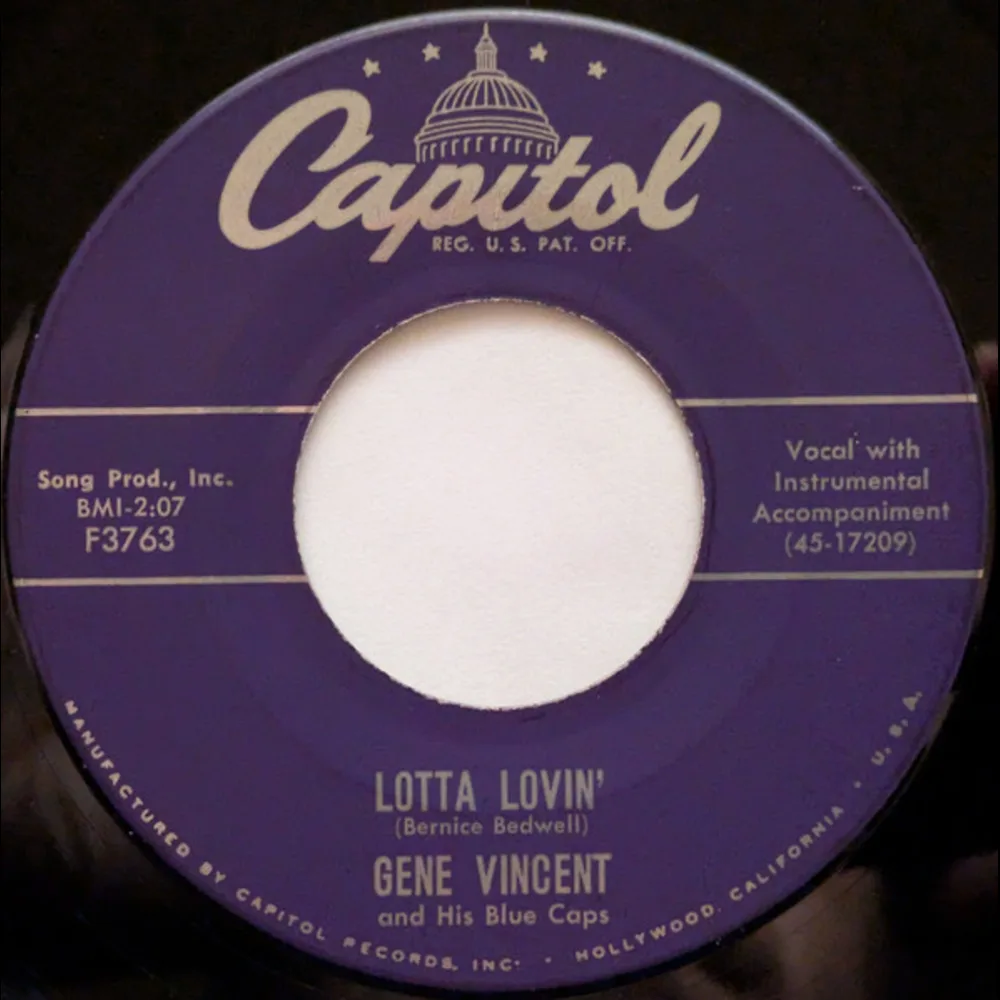 Gene Vincent And His Blue Caps - Lotta Lovin' / Wear My Ring